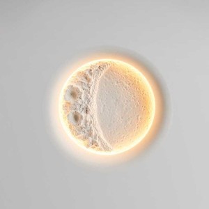 Lampa sufitowa plafon Moon ABR-PWO-MOON-30CM Abruzzo LED Metal Biały