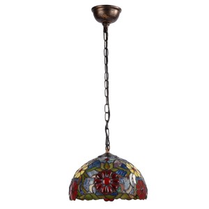 Lampa wisząca Capolavoro ABR-LW-CAPO1 Abruzzo 1xE27 40W Metal, szkło Miedziany, kolorowy