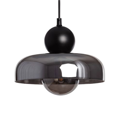 Lampa wisząca Cartier ABR-LWS-C-CAR Abruzzo 1xG9 10W Metal, szkło Szary dymny