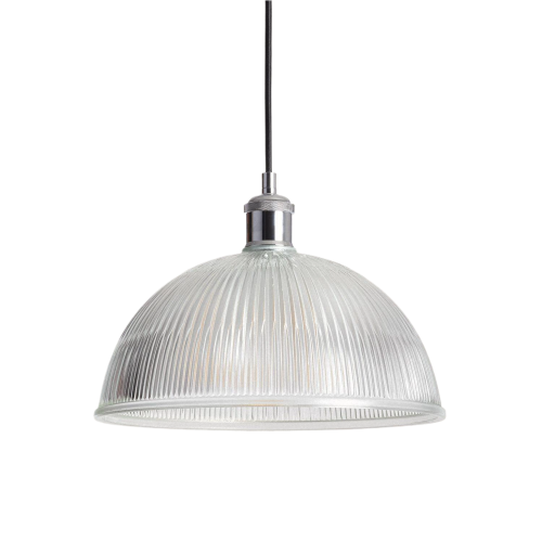 Lampa wisząca Pigali ABR-LWS-PIT Abruzzo 1xE27 20W Szkło, metal Przezroczysty