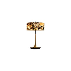 Lampa stojąca stołowa Marble ABIGALI-MTLR-6630-601B Abigali xE27 Metal, Marmur Czarny, Złoty