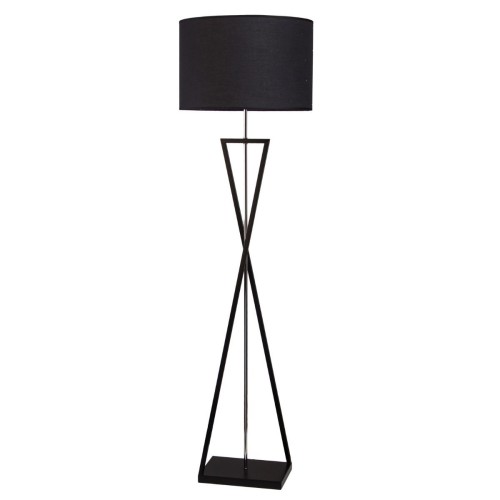 Lampa stojąca podłogowa Sand ABIGALI-FSG-B-E27 Abigali xE27 maksymalna moc żarówki 40W Aluminium, Tkanina Czarny