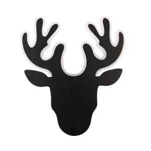 Lampa ścienna kinkiet Deer ABIGALI-DEER-2-B Abigali 6W Metal Czarny