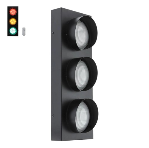 Lampa ścienna kinkiet Street ABIGALI-STREET Abigali 15W Metal, Szkło Czarny