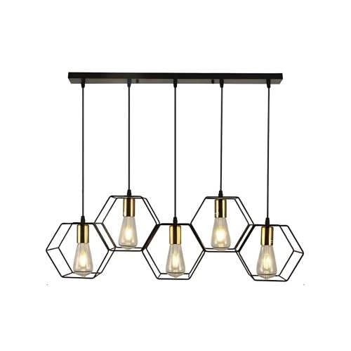 Lampa wisząca Honey ABIGALI-LWH-5XE27 Abigali 5xE27  Czarny