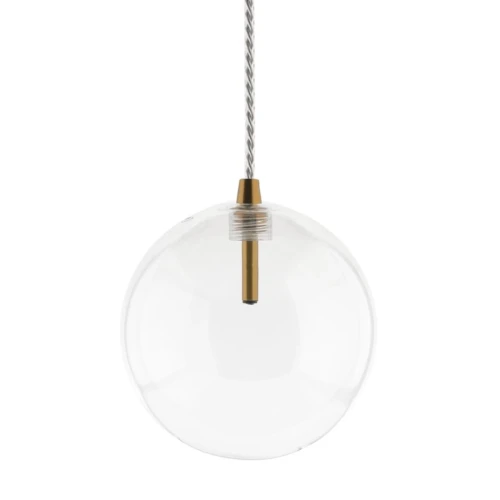 Lampa wisząca designerska Globo ABIGALI-GLOBO-HD80307-G4 Abigali NDxG4 Szkło Transparentny, Złoty
