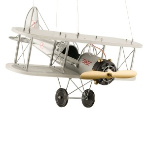 Lampa wisząca Double-Plane ABIGALI-DOUBLE-WING-PLANE Abigali 80W Metal Srebrny