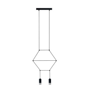 Lampa wisząca Linea ST-5961-2 Step into Design 2xG9 10W Metal/Akryl Czarny Matowy