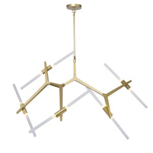 Lampa wisząca Sticks ST-1001-10 gold Step into Design 10xG9 20W Metal Złoty Matowy