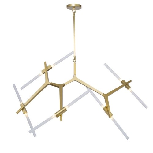 Lampa wisząca Sticks ST-1001-10 gold Step into Design 10xG9 20W Metal Złoty Matowy