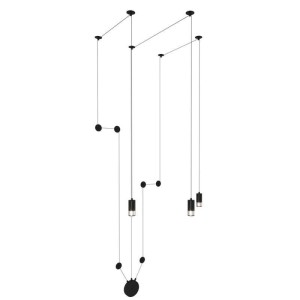 Lampa ścienna Linea Wall XT012-3W Step into Design 3xG9 5W Metal Czarny Matowy