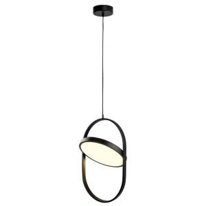 Lampa wisząca Elipse 60217A-L Step into Design 2xLED 20W Żelazo/Akryl Czarny Matowy
