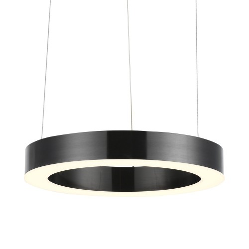 Lampa wisząca Circle ST-8848-40 black Step into Design 2xLED 21W Stal/Akryl Tytanowy Szczotkowany