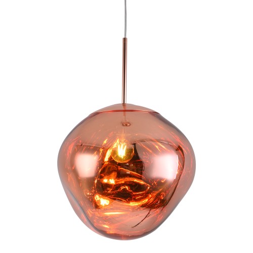 Lampa wisząca Glam MP-1239-280 Step into Design 1xE27 30W Akryl Miedziany
