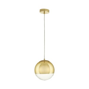 Lampa wisząca Flash MP1238-200 gold Step into Design 2xE27 60W Szkło Lustrzane Transparentny + Złoto
