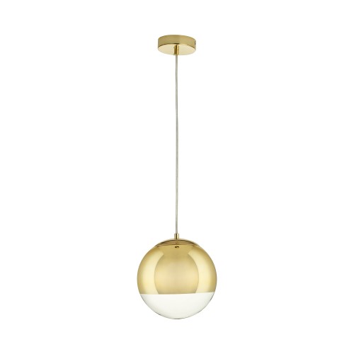 Lampa wisząca Flash MP1238-200 gold Step into Design 2xE27 60W Szkło Lustrzane Transparentny + Złoto