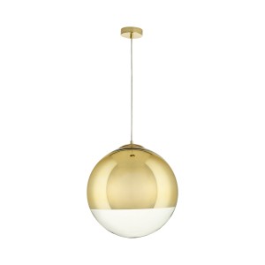 Lampa wisząca Flash MP1238-400 gold Step into Design 2xE27 60W Szkło Lustrzane Transparentny + Złoto
