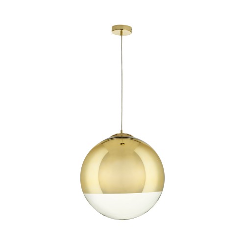 Lampa wisząca Flash MP1238-400 gold Step into Design 2xE27 60W Szkło Lustrzane Transparentny + Złoto
