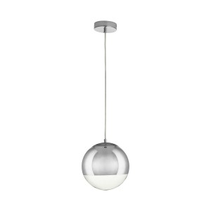 Lampa wisząca Flash MP1238-200 chrome Step into Design 2xE27 60W Szkło Lustrzane Transparentny + Chrom
