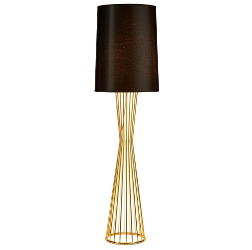 Lampa stojąca podłogowa Filo MF1235 Step into Design 2xE27 40W Żelazo Czarny Połysk