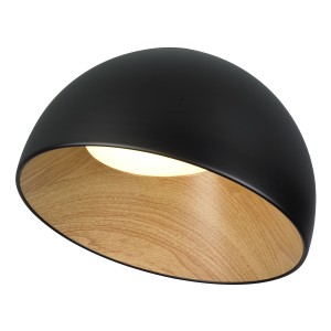 Lampa sufitowa plafon Padella Skos ST-9493C/B black Step into Design 2xLED 10W Aluminium Czarny Matowy