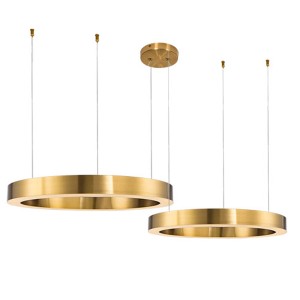 Lampa wisząca Circle ST-8848-100+120 brass Step into Design 2xLED 112W Stal/Akryl Mosiądz Szczotkowany