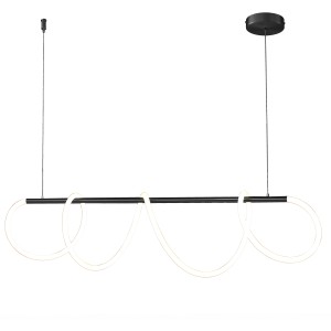 Lampa wisząca Fantasia ST-9282P/L1black Step into Design 2xLED 35W Metal/Tkanina Czarny
