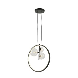 Lampa wisząca Orion Ring DN1504 Step into Design 3xG9 5W Metal Czarny Matowy
