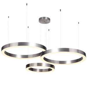 Lampa wisząca Circle ST-8848-60+60+80 nickel Step into Design 3xLED 85W Stal/Akryl Nikiel Szczotkowany