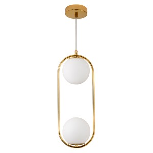 Lampa wisząca Costa Duo DP0002-2 gold Step into Design xE27  Metal/Szkło Złoty