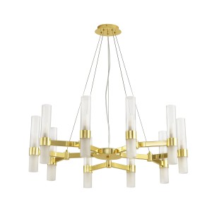 Lampa wisząca Candela DN1505-10 gold Step into Design 20xG9 10W Metal Złoty