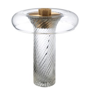 Lampa stojąca stołowa Claro ST-8895T Step into Design 1xLED 5W Szkło Transparentny