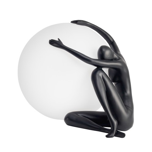 Lampa stojąca stołowa Woman ST-6020-A black Step into Design 1xE27 40W Włókno Szklane Czarny