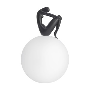 Lampa stojąca stołowa Woman ST-6020-B black Step into Design 1xE27 40W Włókno Szklane Czarny