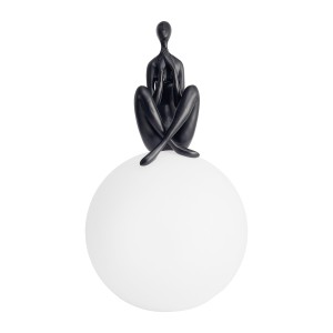 Lampa stojąca stołowa Woman ST-6020-C black Step into Design 1xE27 40W Włókno Szklane Czarny