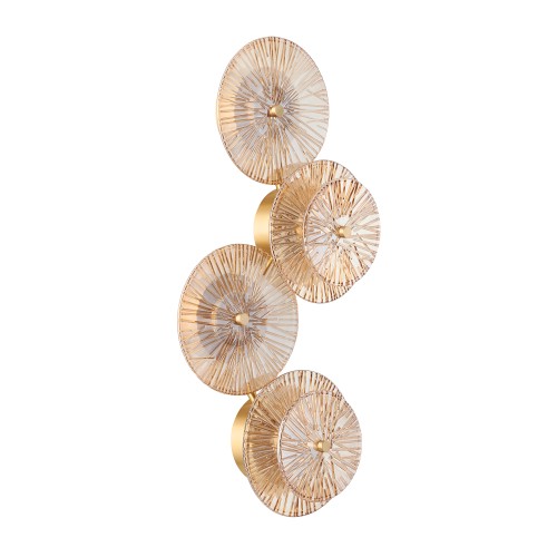 Lampa ścienna Luxio ST-3315-4 copper Step into Design 1xLED 24W Szkło Bursztynowy