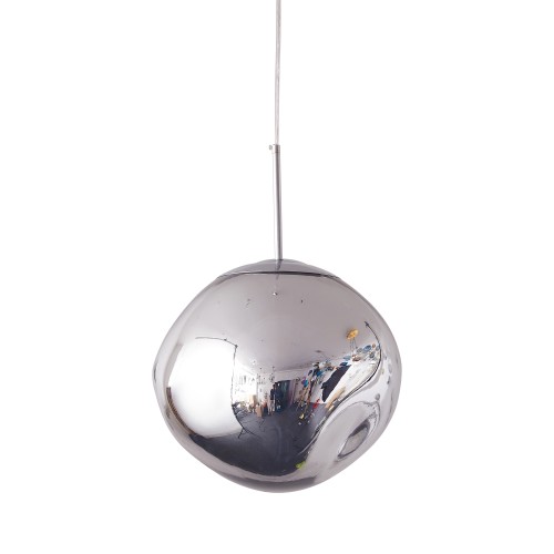 Lampa wisząca Glam MP-1239-180 chrome Step into Design 2xE27 30W Akryl Srebrny Lustrzany