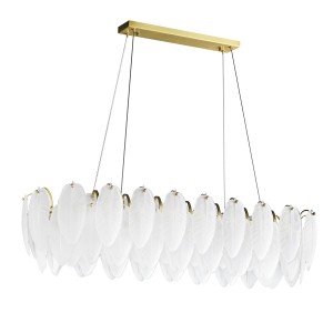 Lampa wisząca Piuma Long ST-6289-10C Step into Design 10xE14 20W Metal Biały