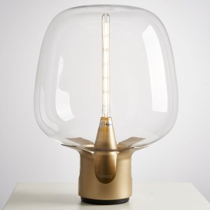Lampa stojąca stołowa Fata ST-7278-S GOLD Step into Design 1xE27 40W Szkło Transparentny