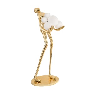 Lampa stojąca podłogowa Woman Gold F9312 gold Step into Design 6xE27 40W Tworzywo Złoty Połysk