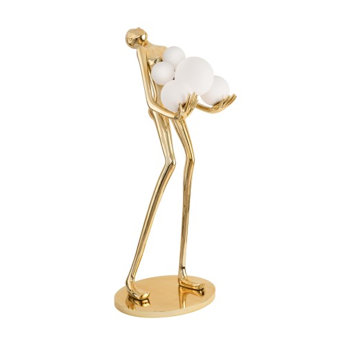 Lampa stojąca podłogowa Woman Gold F9312 gold Step into Design 6xE27 40W Tworzywo Złoty Połysk