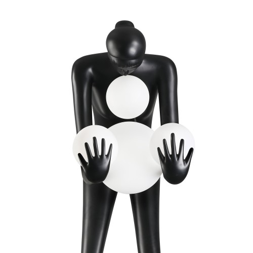 Lampa stojąca podłogowa Woman Black DN433-F black Step into Design 4xE27 40W Tworzywo/Szkło Czarny