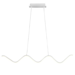 Lampa wisząca Zigzag ST-MD240602 WHITE Step into Design 1xLED 13W Metal/Aluminium Biały