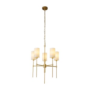 Lampa wisząca Darling ST-9501-5 GOLD Step into Design 5xE14 40W Tkanina/Metal Złoty
