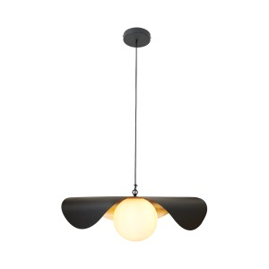 Lampa wisząca Enzo ST-F22020601-D80 black Step into Design 1xE27 40W Aluminium Czarny Matowy