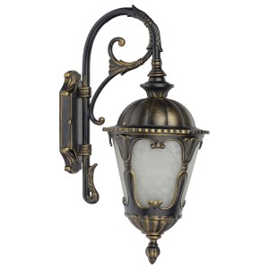 Lampa zewnętrzna ścienna natynkowa TYBR 4686 Nowodvorski 1xE27 25W only LED IP44 Aluminium lakierowane Czarny patynowany złotem