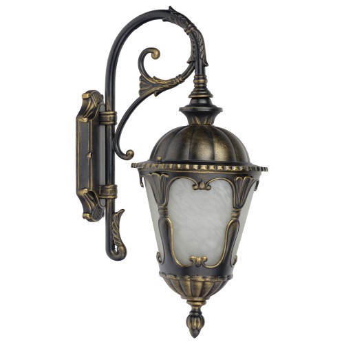 Lampa zewnętrzna ścienna natynkowa TYBR 4686 Nowodvorski 1xE27 25W only LED IP44 Aluminium lakierowane Czarny patynowany złotem