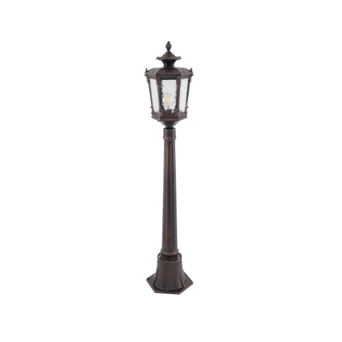 Lampa zewnętrzna stojąca AMUR 4694 Nowodvorski 1xE27 25W only LED IP44 Aluminium lakierowane Czarny patynowany miedzią