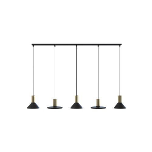 Lampa wisząca HERMANOS 8032 Nowodvorski 5x10W GU10 R50 Stal lakierowana Czarny