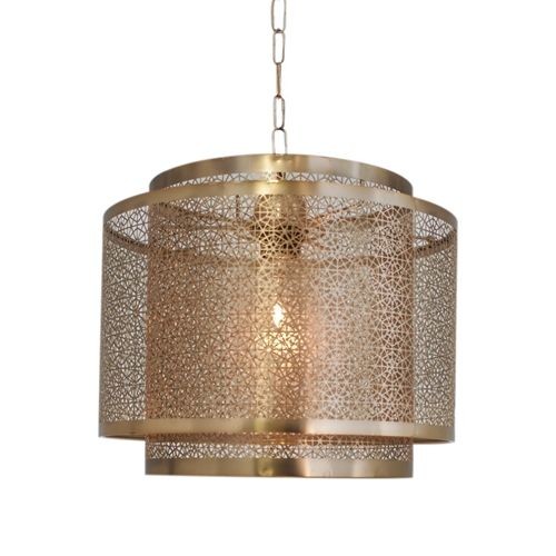 Lampa wisząca Hermine 4200400-6519 By Rydens 1xE27 60W Metal Matowy mosiądz